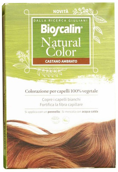 BIOSCALIN NATURAL COLOR CASTANO AMBRATO 70 G - Farmacia Del Monaco
