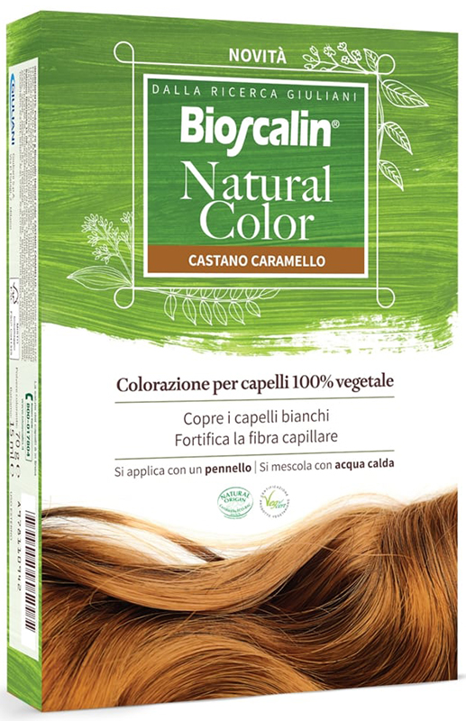 BIOSCALIN NATURAL COLOR CASTANO CARAMELLO 70 G - Farmacia Del Monaco