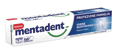 MENTADENT PROTEZIONE FAMIGLIA IGIENE QUOTIDIANA 75 ML - Farmacia Del Monaco