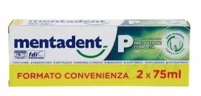 MENTADENT P 2 X 75 ML BITUBO PROMO - Farmacia Del Monaco