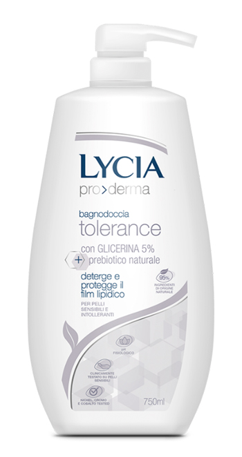 LYCIA PRODERMA BAGNODOCCIA TOLERANCE 750 ML - Farmacia Del Monaco