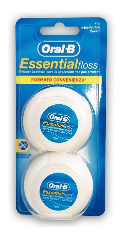 ORALB ESSENTIALFLOSS FILO INTERDENTALE CERATO 2 PEZZI - Farmacia Del Monaco