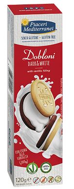 PIACERI MEDITERRANEI DOBLONI DARK & WHITE 120 G - Farmacia Del Monaco