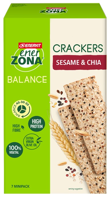 ENERZONA CRACKERS SESAME & CHIA 25 G - Farmacia Del Monaco