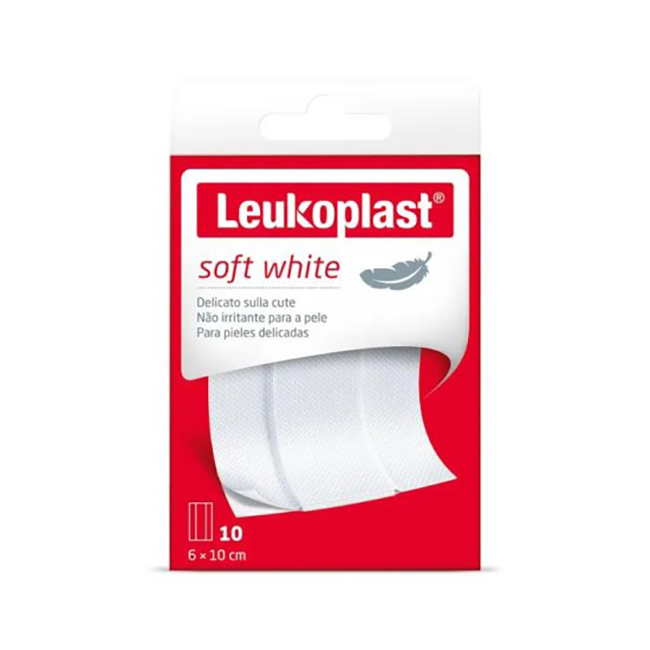 LEUKOPLAST SOFT WHITE 100 X 6 CM 10 PEZZI - Farmacia Del Monaco
