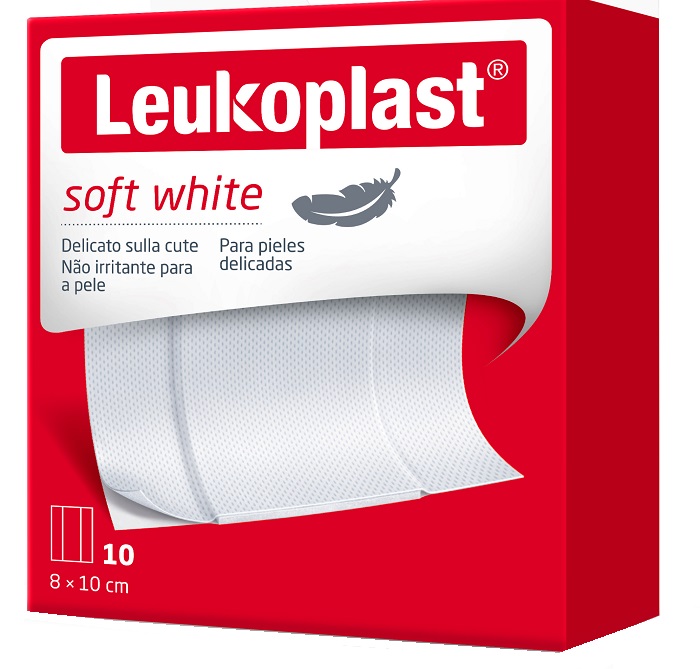 LEUKOPLAST SOFT WHITE 100 X 8 CM 10 PEZZI - Farmacia Del Monaco