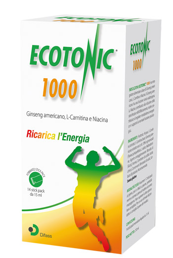 ECOTONIC 1000 14 STICK PACK 15 ML - Farmacia Del Monaco