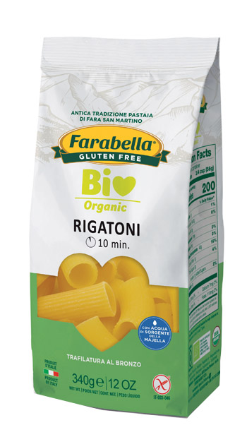 FARABELLA BIO RIGATONI MAIS-RISO 340 G - Farmacia Del Monaco