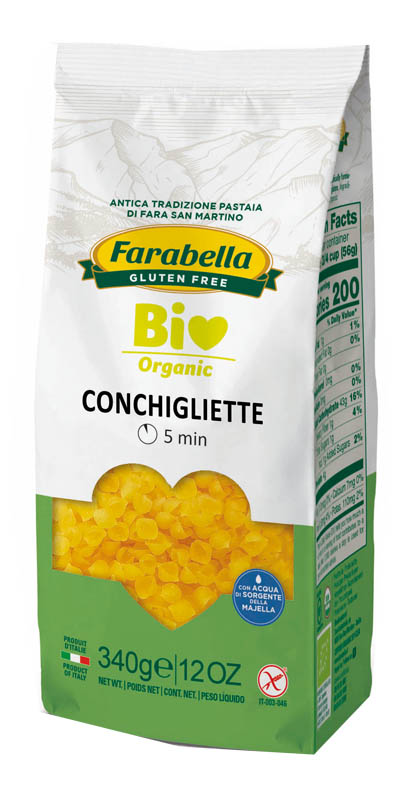 FARABELLA BIO CONCHIGLIETTE MAIS-RISO 340 G - Farmacia Del Monaco