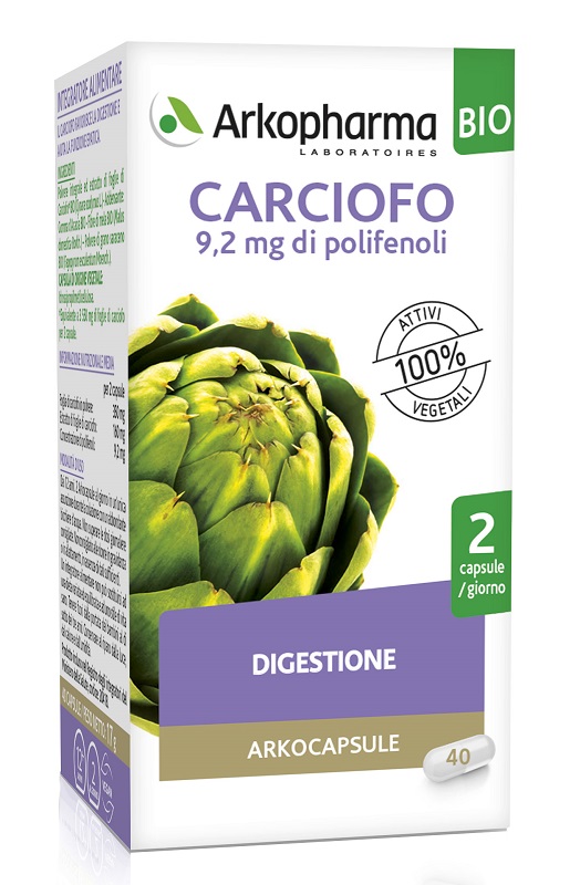 ARKO CAPSULE CARCIOFO BIO 40 CAPSULE - Farmacia Del Monaco