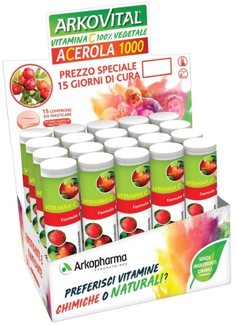 ARKOVITAL ACEROLA 1000 15 COMPRESSE - Farmacia Del Monaco