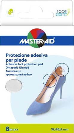 PROTEZIONE ADESIVA MASTER-AID FOOTCARE TRASPARENTE MIX 6 PEZZI A5 - Farmacia Del Monaco