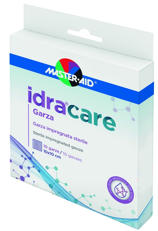 MASTER-AID IDRACARE GARZA IMPREGNATA 10X10 CM 10 PEZZI - Farmacia Del Monaco