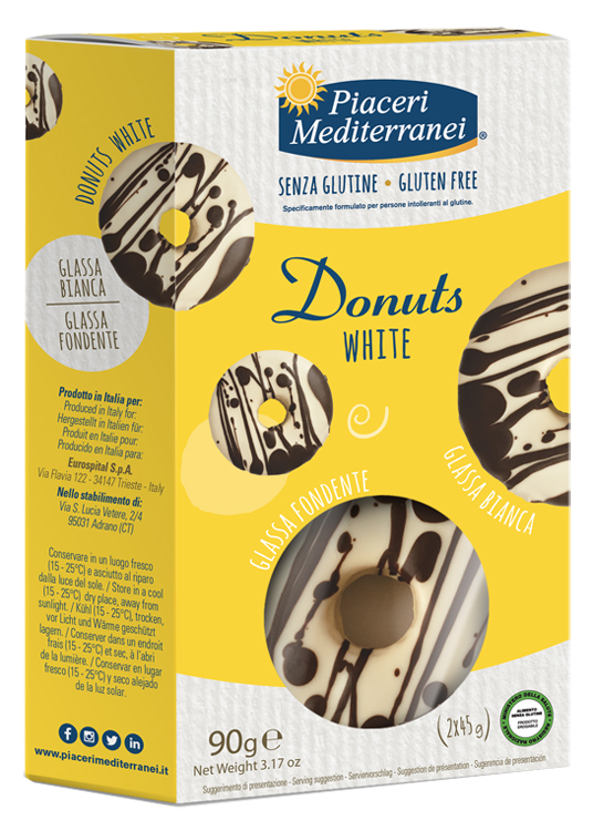 PIACERI MEDITERRANEI DONUTS WHITE 90 G - Farmacia Del Monaco