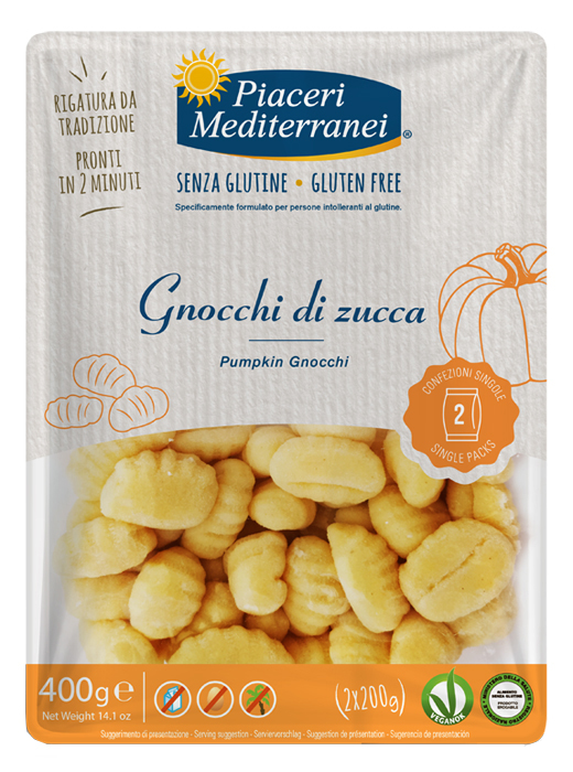 PIACERI MEDITERRANEI GNOCCHI DI ZUCCA 400 G - Farmacia Del Monaco