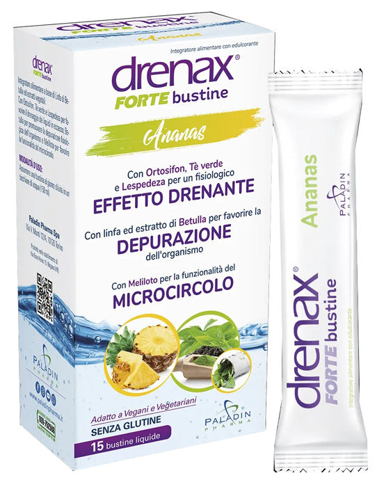 DRENAX FORTE ANANAS 15 BUSTINE - Farmacia Del Monaco