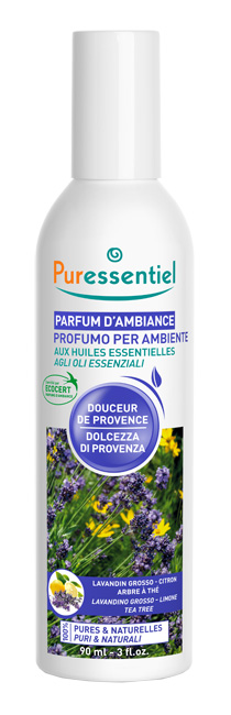 PURESSENTIEL PROFUMO AMBIENTE DOLCEZZA PROVENZA ECOCERT 90 ML - Farmacia Del Monaco