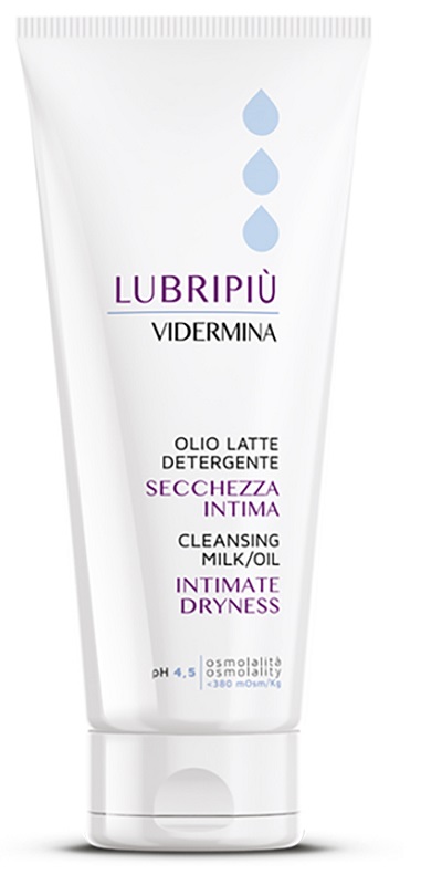 VIDERMINA LUBRIPIU' OLIO LATTE DETERGENTE SECCHEZZA INTIMA 200 ML - Farmacia Del Monaco