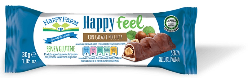 HAPPY FARM HAPPY FEEL CACAO E NOCCIOLA MONO 30 G - Farmacia Del Monaco