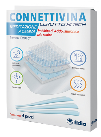 CEROTTO CONNETTIVINA HITECH 10 X 10 CM 4 PEZZI - Farmacia Del Monaco