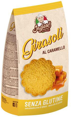 INGLESE GIRASOLI AL CARAMELLO BISCOTTI AL MAIS 300 G - Farmacia Del Monaco