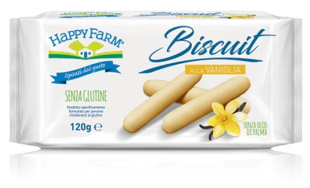 HAPPY FARM BISCUIT VANIGLIA 120 G - Farmacia Del Monaco