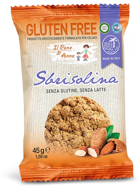 IL PANE DI ANNA SBRISOLINA SENZA GLUTINE E SENZA LATTE 45 G - Farmacia Del Monaco