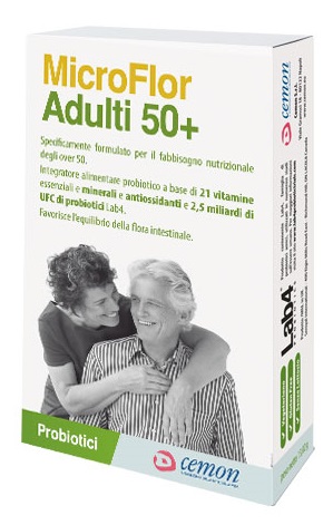 MICROFLOR ADULTI 50+ 30 CAPSULE - Farmacia Del Monaco