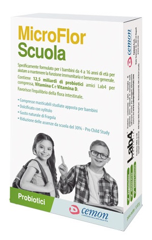 MICROFLOR SCUOLA 30 CAPSULE MASTICABILI - Farmacia Del Monaco