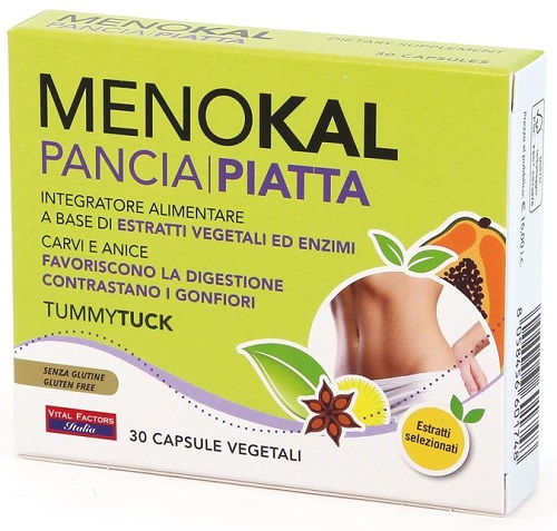 MENOKAL PANCIA PIATTA TUMMY TUCK 30 CAPSULE - Farmacia Del Monaco