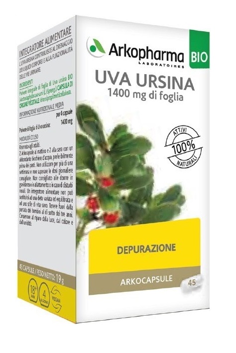 ARKO CAPSULE UVA URSINA BIO 45 CAPSULE - Farmacia Del Monaco