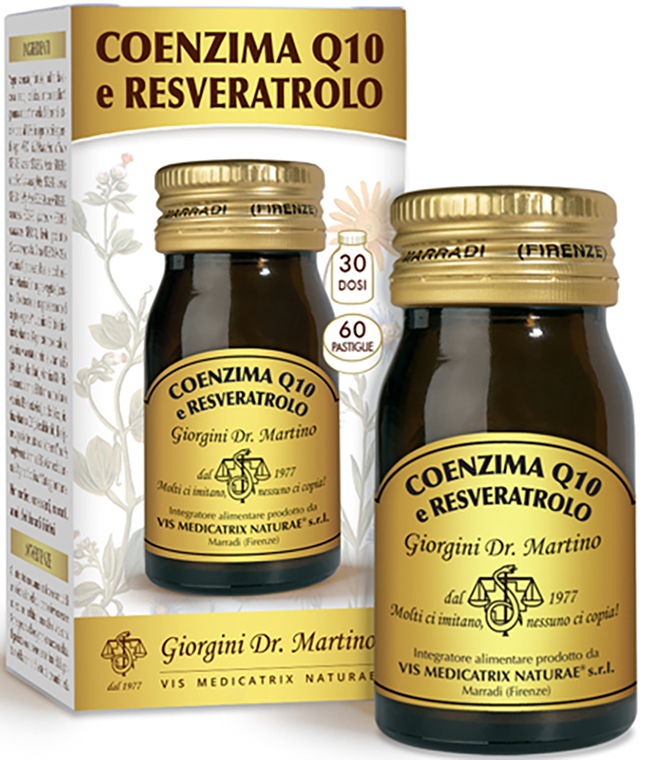 COENZIMA Q10 E RESVERATROLO 60 PASTIGLIE - Farmacia Del Monaco