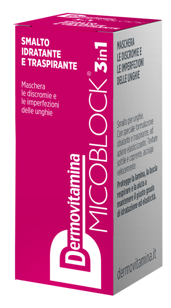 DERMOVITAMINA MICOBLOCK 3 IN 1 SMALTO IDRATANTE E TRASPIRANTE FUCSIA 5 ML - Farmacia Del Monaco