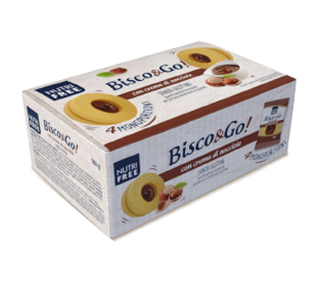 NUTRIFREE BISCO&GO CON CREMA DI NOCCIOLE 4X40 G - Farmacia Del Monaco