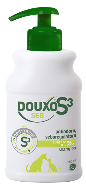 DOUXO S3 SEB SHAMPOO FLACONE 200 ML - Farmacia Del Monaco