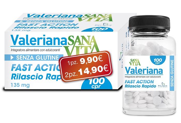 SANAVITA VALERIANA 100 COMPRESSE - Farmacia Del Monaco