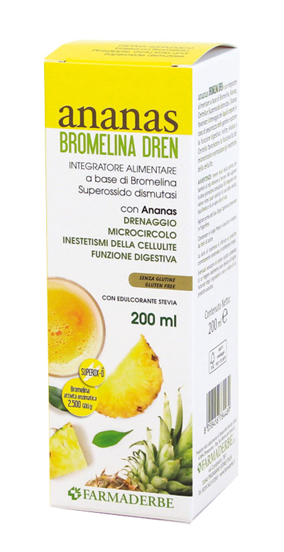 ANANAS BROMELINA DREN 200 ML - Farmacia Del Monaco