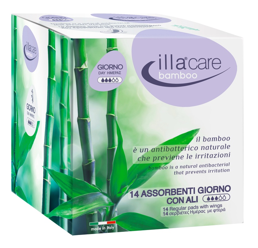 ILLA CARE BAMBOO ASSORBENTE GIORNO 14 PEZZI - Farmacia Del Monaco