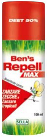 BEN'S REPELLENTE BIOCIDA 50% 100 ML - Farmacia Del Monaco