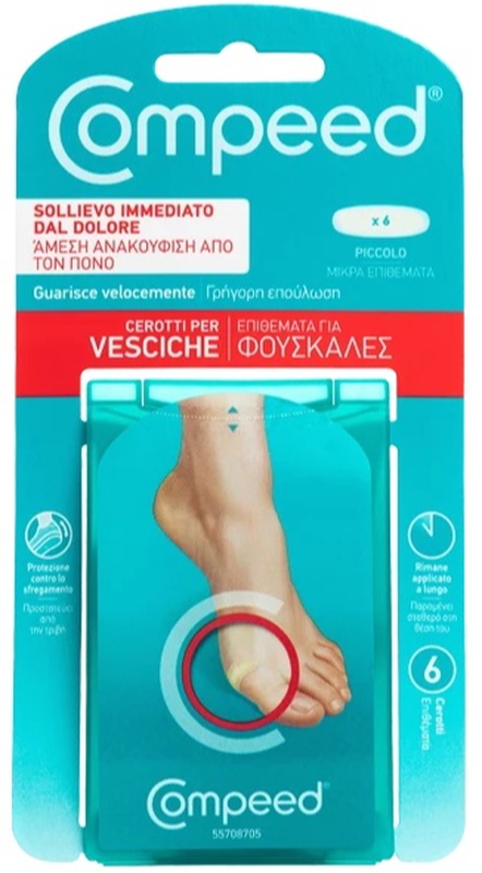 COMPEED CEROTTI PER VESCICHE PICCOLO 6 PEZZI - Farmacia Del Monaco