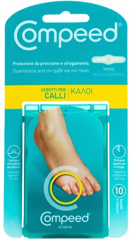 COMPEED CEROTTI PER CALLI MEDIO 10 PEZZI - Farmacia Del Monaco