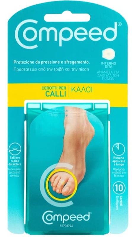 COMPEED CEROTTI PER CALLI INTERNO DITA 10 PEZZI - Farmacia Del Monaco