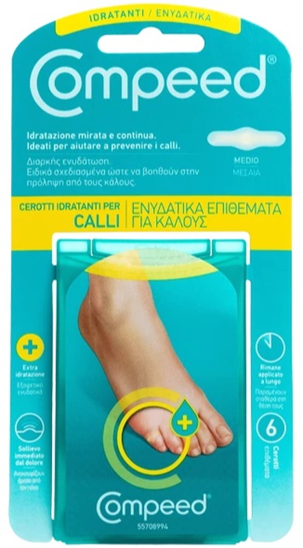 COMPEED CEROTTI PER CALLI IDRATANTI 6 PEZZI - Farmacia Del Monaco