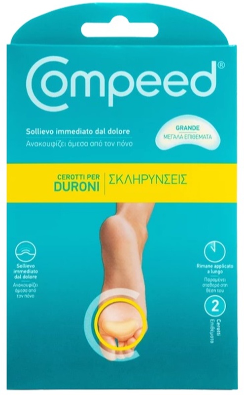 COMPEED CEROTTI PER DURONI LARGO 2 PEZZI - Farmacia Del Monaco