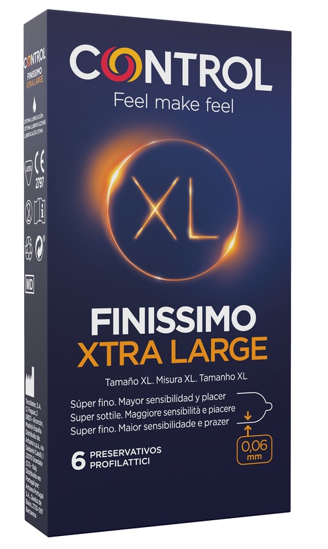 CONTROL FINISSIMO XTRA LARGE 6 PEZZI - Farmacia Del Monaco