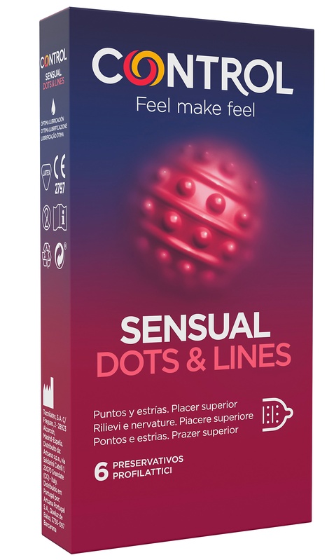 CONTROL SENSUAL DOTS&LINES 6 PEZZI - Farmacia Del Monaco