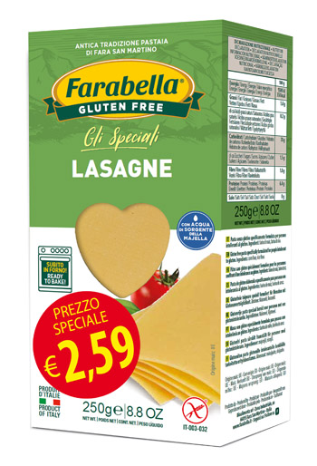 FARABELLA LASAGNA PROMO 250 G X 6 PEZZI - Farmacia Del Monaco