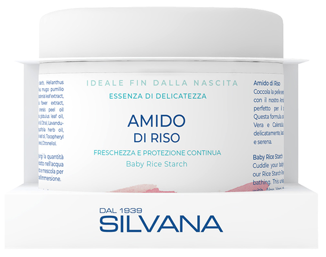 SILVANA AMIDO DI RISO COCCOLE CON ALOE VERA E CALENDULA 200 G - Farmacia Del Monaco