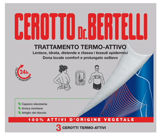 DR BERTELLI CEROTTO TERMO-ATTIVO 3 PEZZI - Farmacia Del Monaco