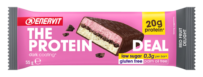 ENERVIT PROT DEAL BAR 55 G RED FRUIT - Farmacia Del Monaco